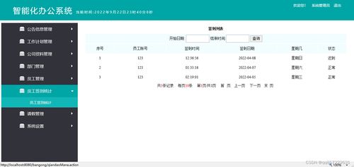 java ssh mysql智能化辦公管理系統(tǒng)